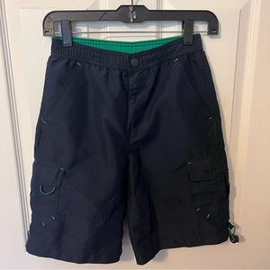 EUC American Hawk Boys Cargo Swim Trunks (Size 10-12)